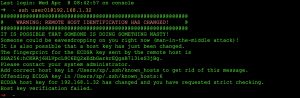 SSH – WARNING: REMOTE HOST IDENTIFICATION HAS CHANGED!