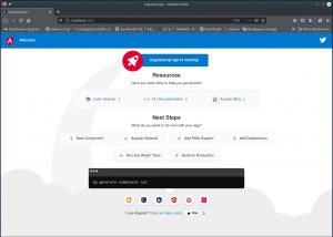 Angular – Installation on Ubuntu (Kubuntu), create/start a new (default) project, and start working with