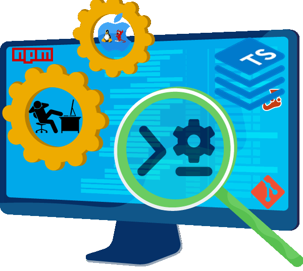 Use a bash script to automate a Typescript-Node project scaffolding in your Mac Use a bash script to automate a Typescript-Node project scaffolding in your Mac