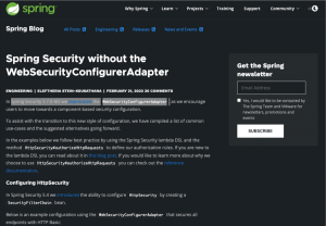 Spring Boot Security: The WebSecurityConfigurerAdapter is not the case anymore